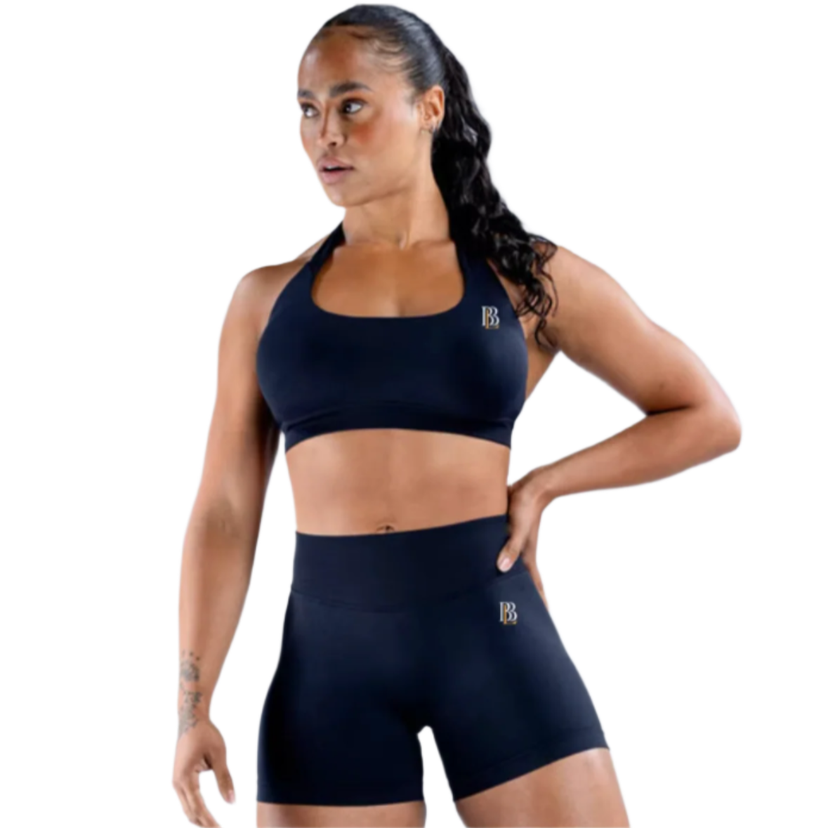 Seamless Backless Halter Sports Bra.{Bundle with shorts and save $}