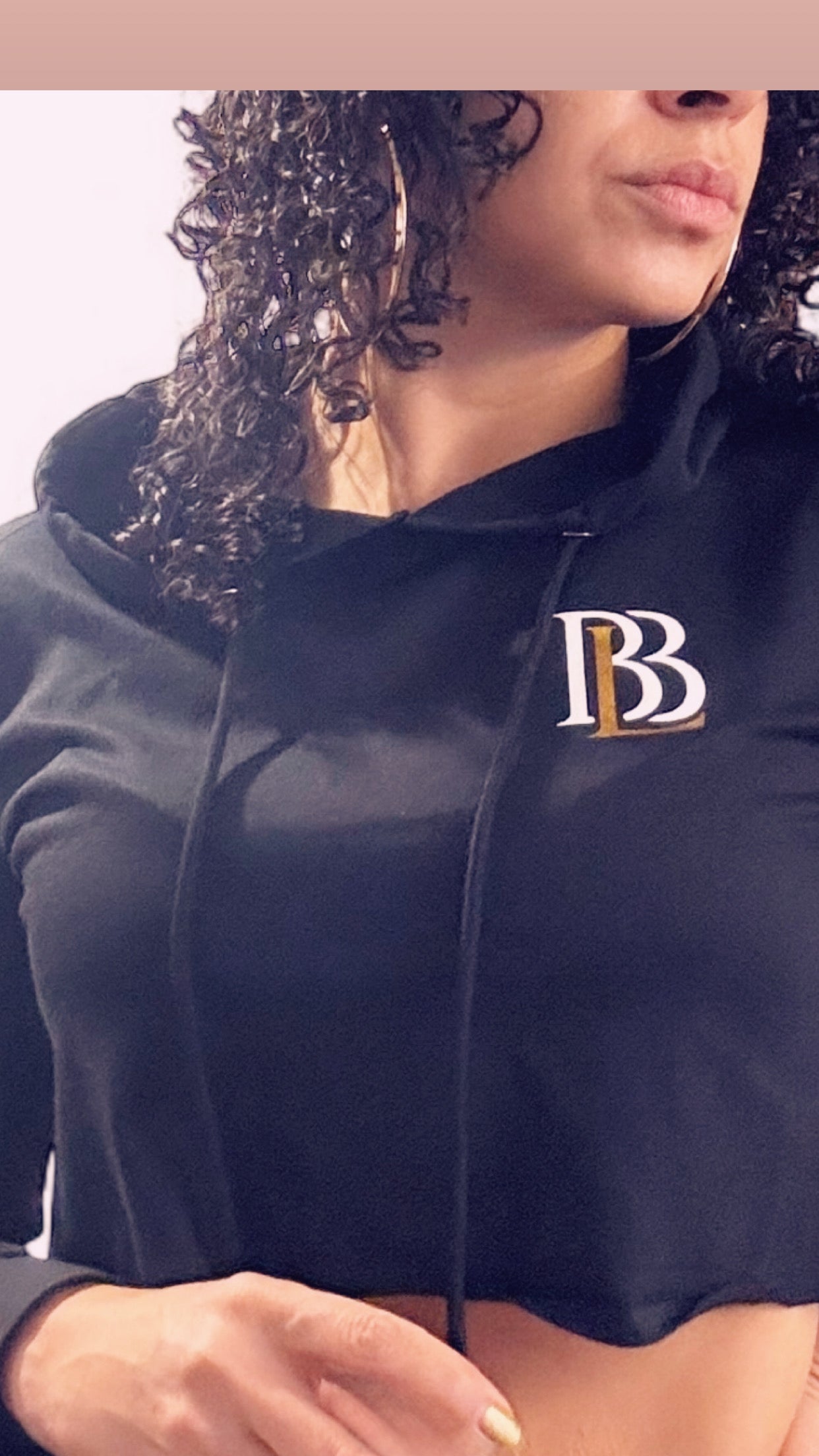 BBL cropped hoodie