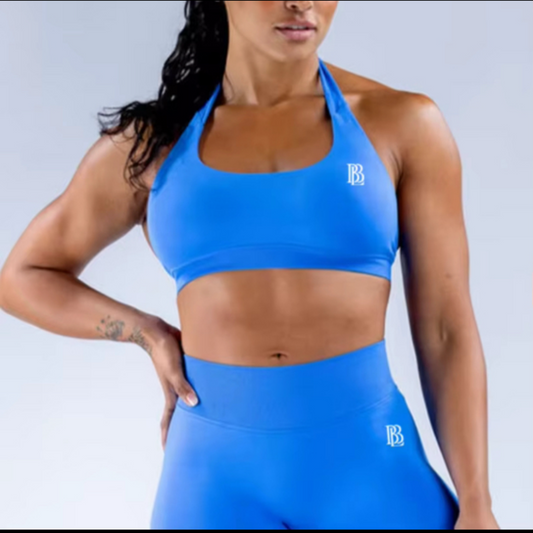 Seamless Backless Halter Sports Bra.{Bundle with shorts and save $}