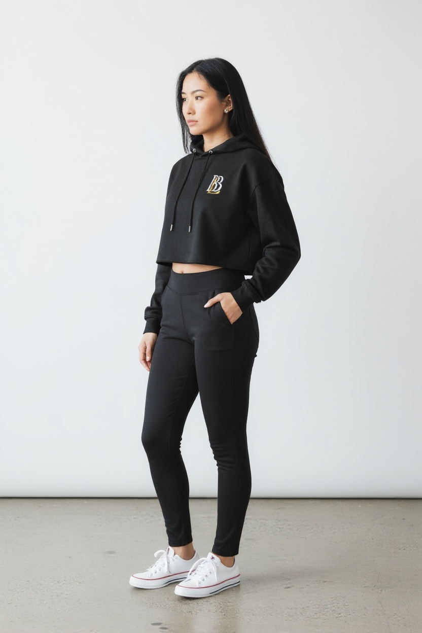 BBL cropped hoodie